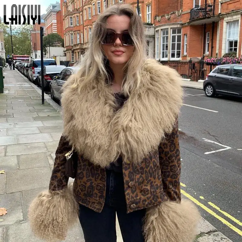 Fur Trim Leopard Jackets Y2K Coats 2021 Women Vintage High Street Outwear Winter Coat for Women Button Up Fashion Autumn Jacket
Fur Trim Leopard Jackets Y2K Coats 2021 Women Vintage High Street Outwear Winter Coat for Women Button Up Fashion Autumn Jacket