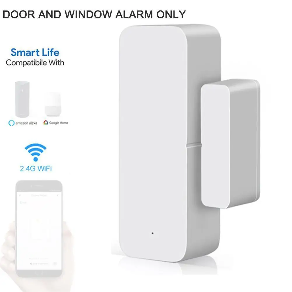 Smart WiFi Door Window Sensor Magnetic Alarm Home Security System Support For Tuya Control
Smart WiFi Door Window Sensor Magnetic Alarm Home Security System Support For Tuya Control