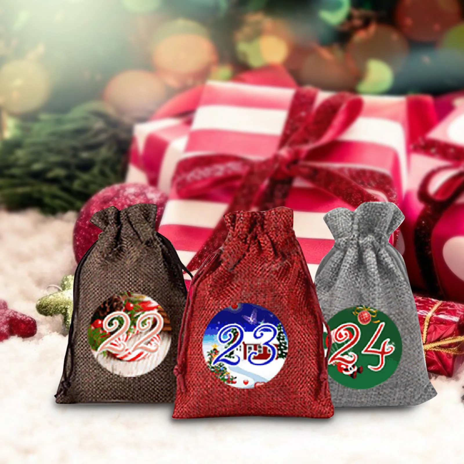 Лидер продаж, рождественские тисненые мешочки, рождественские льняные сумочки, 24 шт., рождественские подарки, подарочные пакеты со шнурком ...
Лидер продаж, рождественские тисненые мешочки, рождественские льняные сумочки, 24 шт., рождественские подарки, подарочные пакеты со шнурком ...