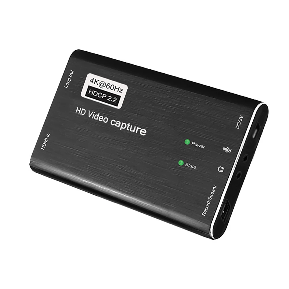 Audio Loop Out Video Capture Card Plug And Play 1080P 60fps Recorder Game Broadcast Live Streaming Conference 4K USB 3.0 Grabber
Audio Loop Out Video Capture Card Plug And Play 1080P 60fps Recorder Game Broadcast Live Streaming Conference 4K USB 3.0 Grabber
