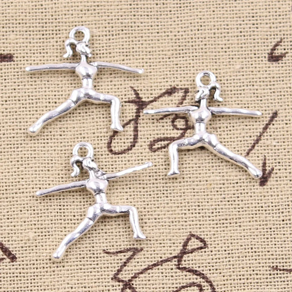 12pcs Charms Gymnastics Player Gymnast Sporter 23x23mm Antique Silver Color Pendants Making DIY Handmade Tibetan Finding Jewelry
12pcs Charms Gymnastics Player Gymnast Sporter 23x23mm Antique Silver Color Pendants Making DIY Handmade Tibetan Finding Jewelry