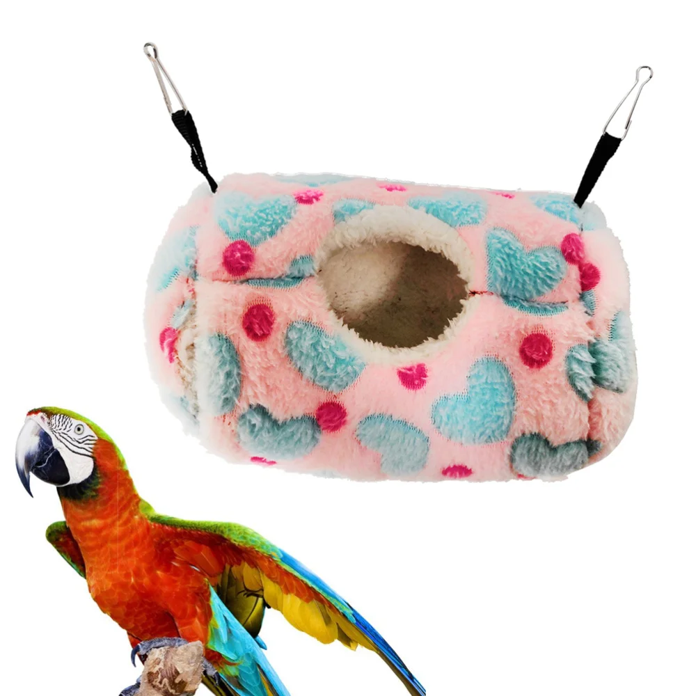 Cylinder Shape Luxury Pet Hammock Hanging Bed Sleepy Comfortable Pad for Parrots Small Animals (Blue Peach Hearts)
Cylinder Shape Luxury Pet Hammock Hanging Bed Sleepy Comfortable Pad for Parrots Small Animals (Blue Peach Hearts)