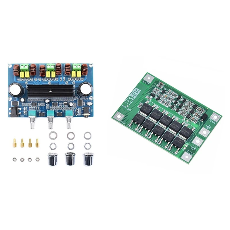 TPA3116 Digital Power Amplifier Board With 2Pcs 3S 40A 18650 For Drill Motor Li-Ion Lithium Battery Protection Board
TPA3116 Digital Power Amplifier Board With 2Pcs 3S 40A 18650 For Drill Motor Li-Ion Lithium Battery Protection Board