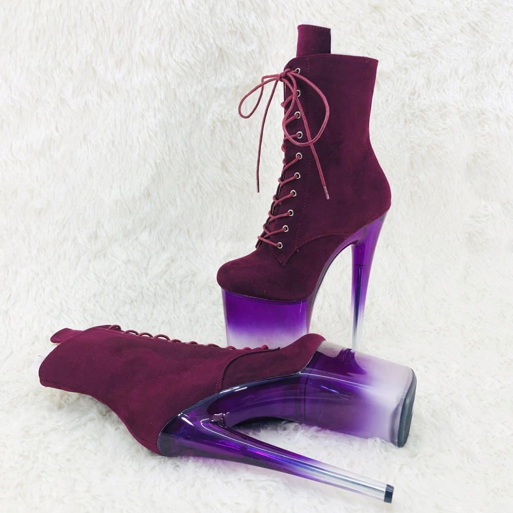 Leecabe 20CM/8inches lady ankle boots High Heel purple crystal platform Pole Dance boot
Leecabe 20CM/8inches lady ankle boots High Heel purple crystal platform Pole Dance boot