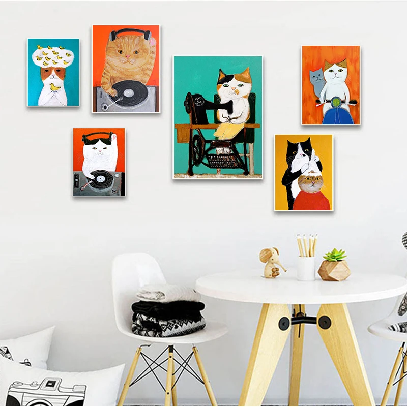 Modern Abstract Animal DJ Shampoo Funny Cat Wall Art Picture Canvas Painting Posters And Prints Living Room Decoration
Modern Abstract Animal DJ Shampoo Funny Cat Wall Art Picture Canvas Painting Posters And Prints Living Room Decoration
