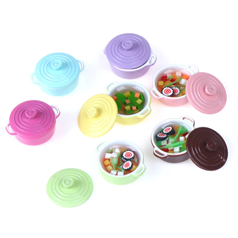 New 1Pcs 1/12 Dollhouse Miniature Accessories Mini Soup Pot with Food Simulation Kitchenware Model Toys for Doll House Decor
New 1Pcs 1/12 Dollhouse Miniature Accessories Mini Soup Pot with Food Simulation Kitchenware Model Toys for Doll House Decor