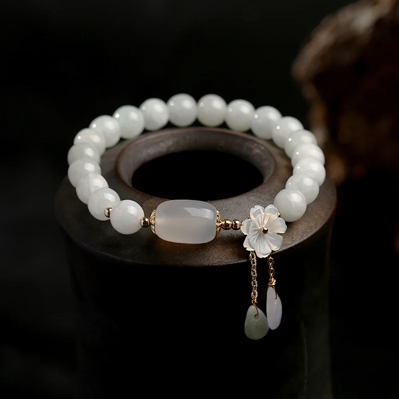 Natural Jade Emerald Agate Beads Bracelet Adjustable Bangle Charm Jewelry Yoga Water Drop Shell Flower Pendant Bracelet Woman
Natural Jade Emerald Agate Beads Bracelet Adjustable Bangle Charm Jewelry Yoga Water Drop Shell Flower Pendant Bracelet Woman