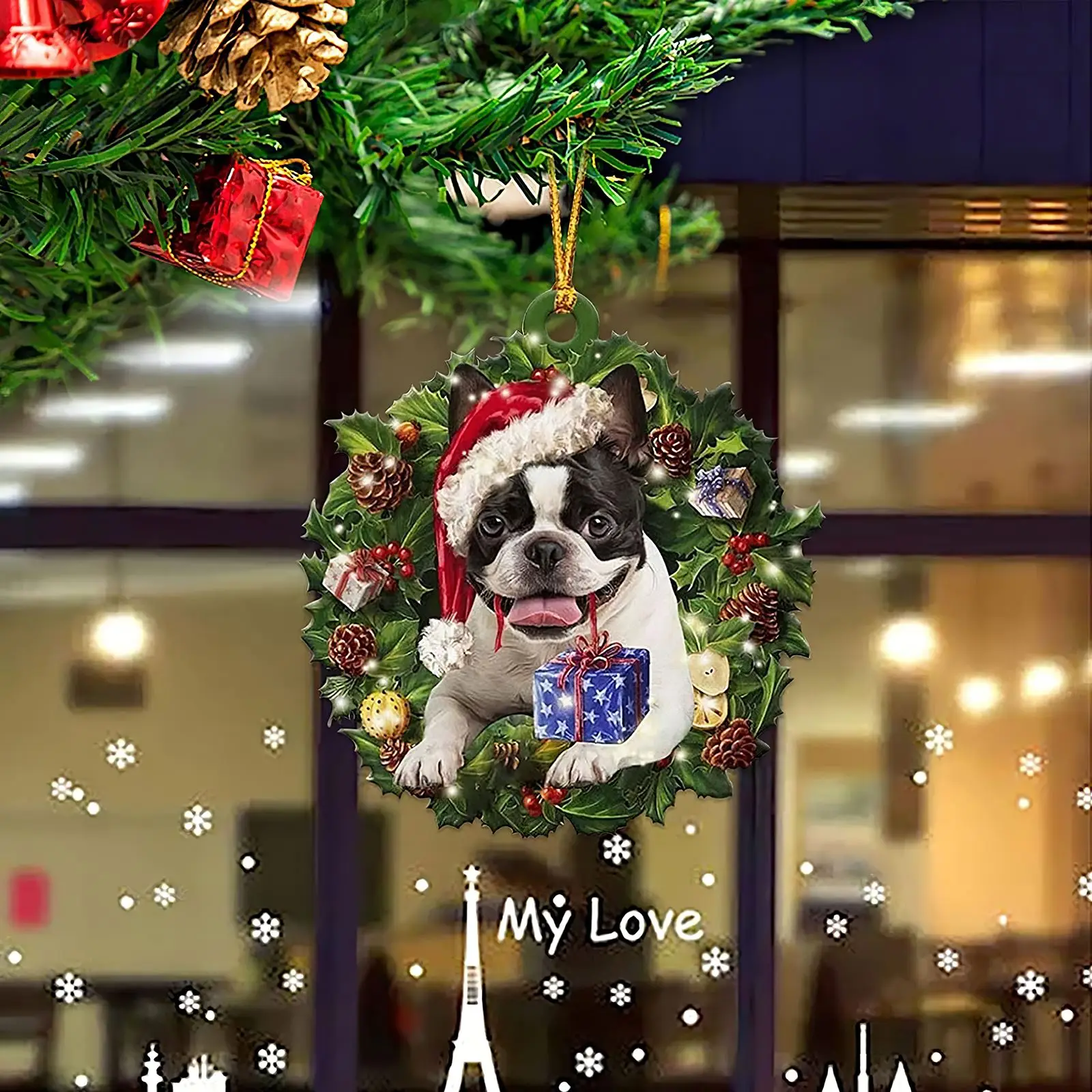 8pcs Christmas Dog Ornament Lovely Hanging Dog Decoration Wooden Christmas Dog Pendant Set Beautiful For Tree Door Window
8pcs Christmas Dog Ornament Lovely Hanging Dog Decoration Wooden Christmas Dog Pendant Set Beautiful For Tree Door Window