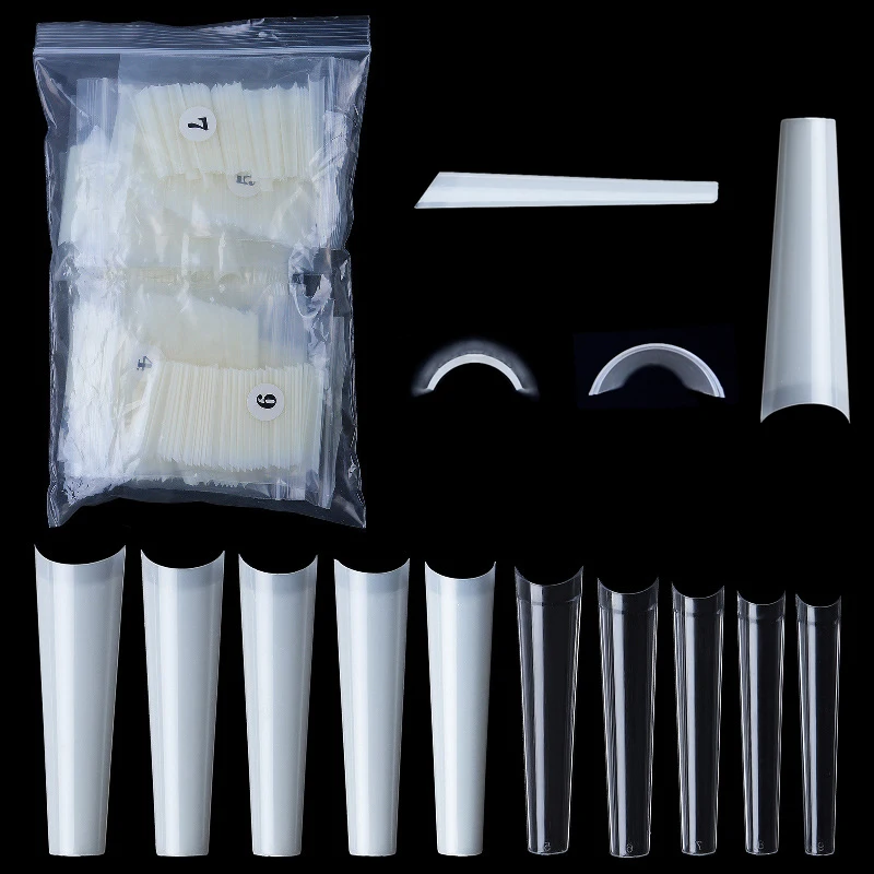 500Pcs/Bag XXL Extra Long Square False Nail Tips C Curved Acrylic French Fake Nails Coffin Manicure Nail Art Tools
500Pcs/Bag XXL Extra Long Square False Nail Tips C Curved Acrylic French Fake Nails Coffin Manicure Nail Art Tools