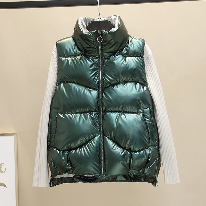 ALMUERK Autumn Winter Women Vest Pockets Fashion Down Cotton Jacket Warm Turtleneck Sleeveless Parka Vests Padded Woman Snowwear
ALMUERK Autumn Winter Women Vest Pockets Fashion Down Cotton Jacket Warm Turtleneck Sleeveless Parka Vests Padded Woman Snowwear