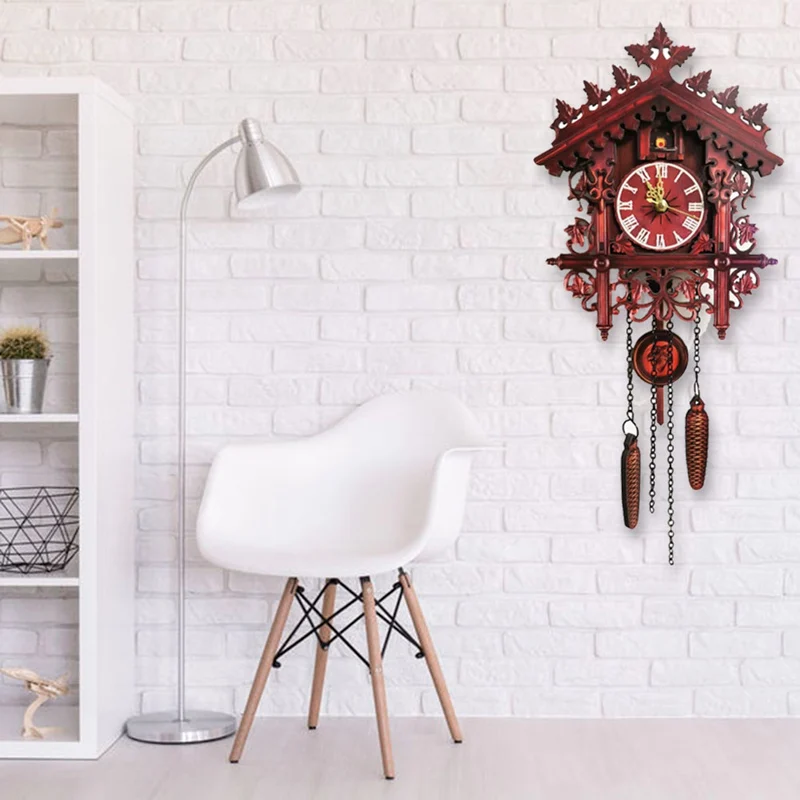 Cuckoo Clock Living Room Wall Clock Wooden Hand-Carved Clock Bird Cuckoo Alarm Clock Watch Home Day Time Alarm
Cuckoo Clock Living Room Wall Clock Wooden Hand-Carved Clock Bird Cuckoo Alarm Clock Watch Home Day Time Alarm