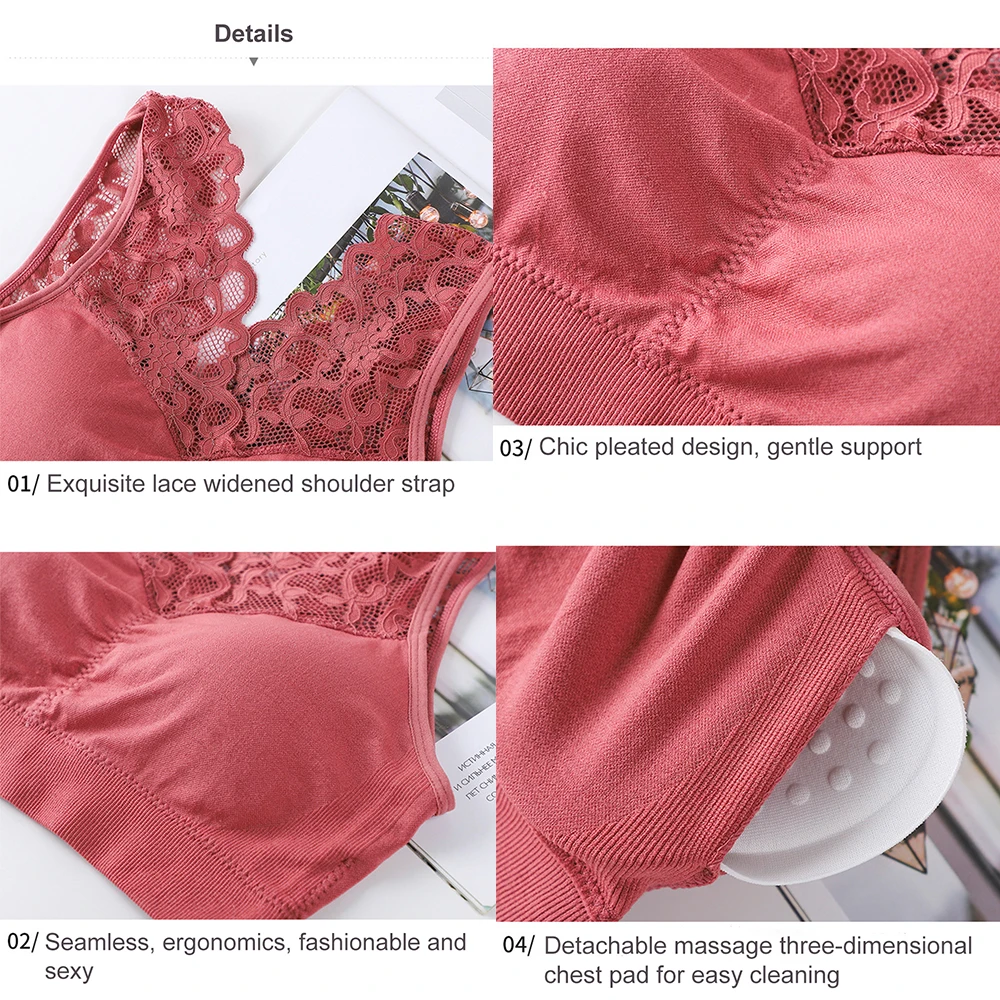 Seamless Push Up Bra With Pad Plus Size Sexy Lace Bras Beauty Back Underwear for Women Stretch Lingerie Wire Free BH Bralette
Seamless Push Up Bra With Pad Plus Size Sexy Lace Bras Beauty Back Underwear for Women Stretch Lingerie Wire Free BH Bralette