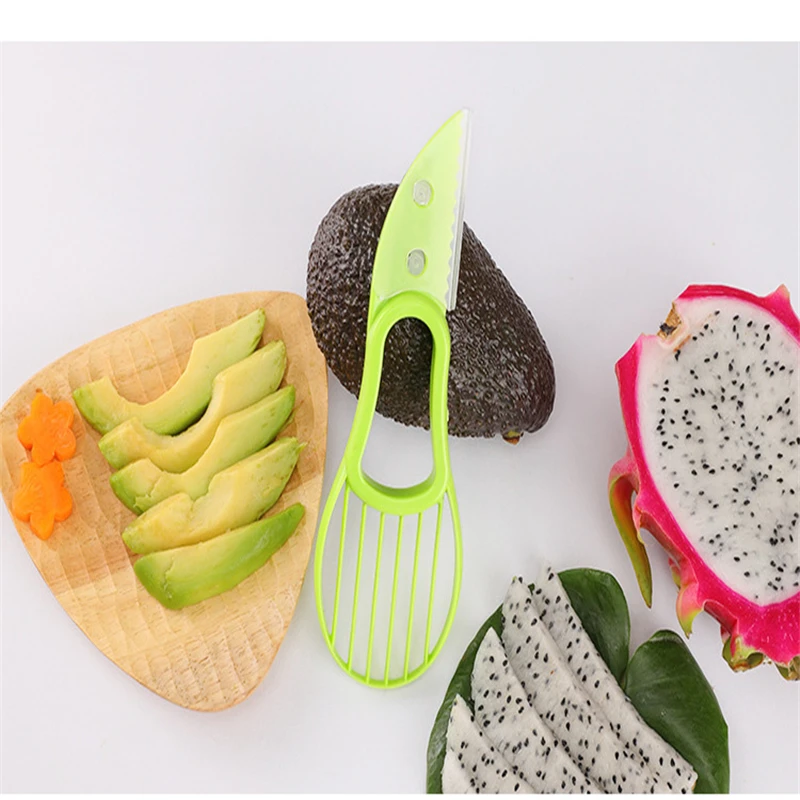 3 in 1 Avocado Slicer Avocado Peeler Divider Plastic Knife Kitchen Tool Vegetable Gadget
3 in 1 Avocado Slicer Avocado Peeler Divider Plastic Knife Kitchen Tool Vegetable Gadget