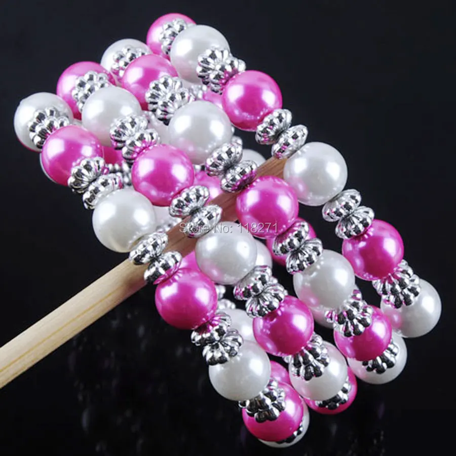 WOJIAER Fashion Simulated Pearl Fuschia White Round 8mm Beads Stretchy Bracelet 7 inches 3Pcs Jewelry PK747
WOJIAER Fashion Simulated Pearl Fuschia White Round 8mm Beads Stretchy Bracelet 7 inches 3Pcs Jewelry PK747