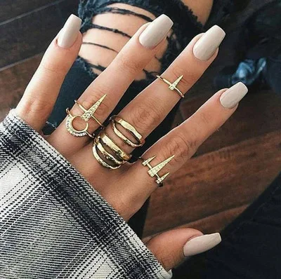 6Pcs/Set Gold Simple Rings Women's Stainless Steel Jewelry European And The United States Gorgeous Decorations For Girls 2021
6Pcs/Set Gold Simple Rings Women's Stainless Steel Jewelry European And The United States Gorgeous Decorations For Girls 2021
