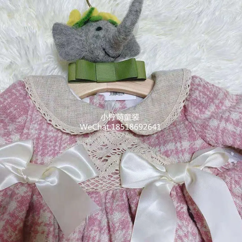 3PCS Autumn Winter Pink Spanish Lolita Style Princess Party Dress For Bady Girls Long Sleeve Plaid Ball Gown Dress For Chlidrens
3PCS Autumn Winter Pink Spanish Lolita Style Princess Party Dress For Bady Girls Long Sleeve Plaid Ball Gown Dress For Chlidrens