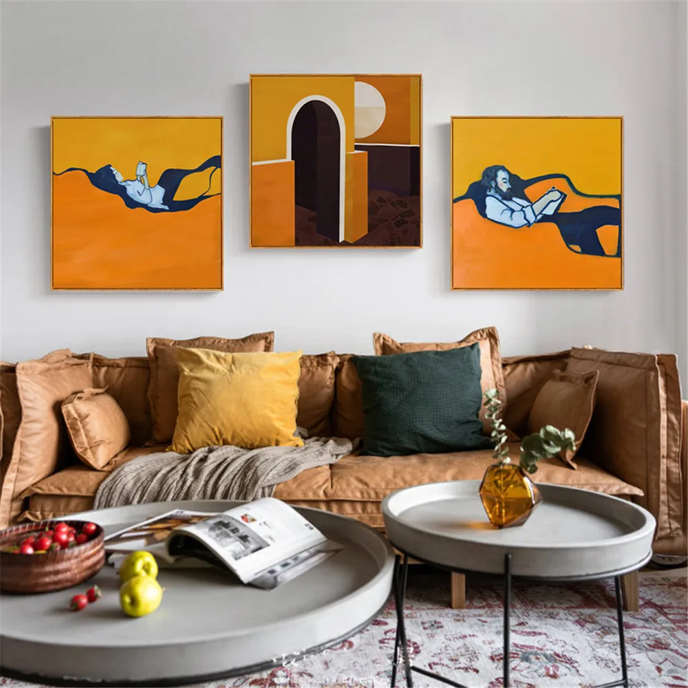 Abstract Orange Architecture Wall Art Poster And Print Man Reading Book Canvas Painting Nordic Pictures Living Room Home Decor
Abstract Orange Architecture Wall Art Poster And Print Man Reading Book Canvas Painting Nordic Pictures Living Room Home Decor