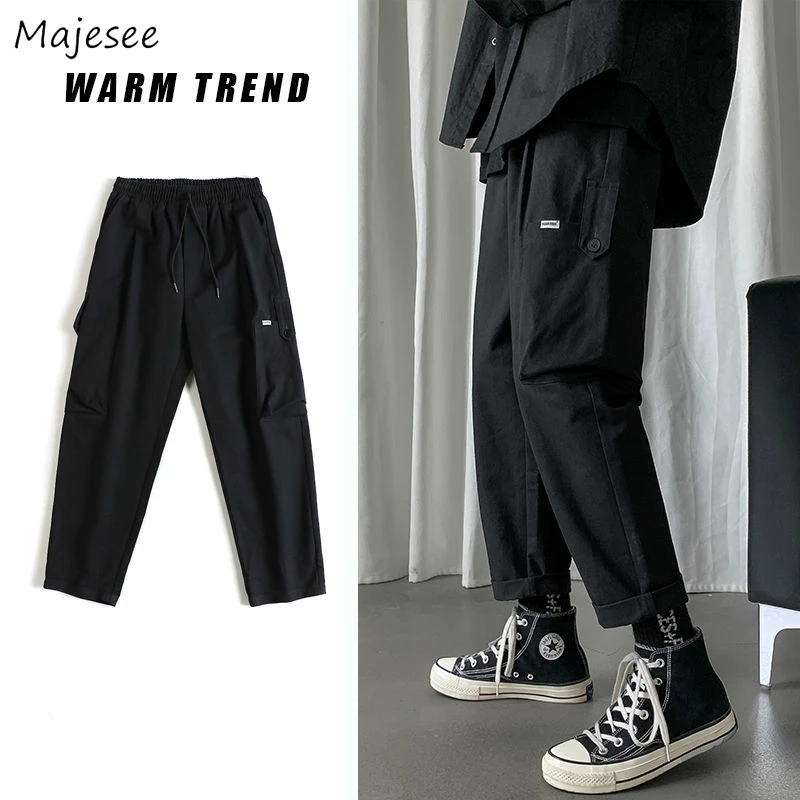 Casual Pants Men Spring Drawstring Ankle Length Multi Pockets Plus Size 3XL Ins Fashion Leisure Mens Cargo Trousers Korean Chic
Casual Pants Men Spring Drawstring Ankle Length Multi Pockets Plus Size 3XL Ins Fashion Leisure Mens Cargo Trousers Korean Chic