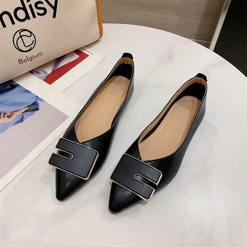 Women Flats Pointed Toe Light Brown Lady Flat Heel Shoes Square Buckle Slip on Loafers Office Lady Soft Sole Elegant Shoes
Women Flats Pointed Toe Light Brown Lady Flat Heel Shoes Square Buckle Slip on Loafers Office Lady Soft Sole Elegant Shoes