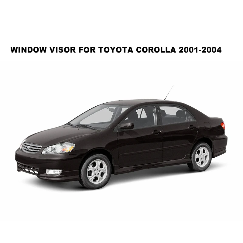Side Window Deflectors For Toyota Corolla 2001 2002 2003 2004 Acrylic Black Window Visor WeatherShields Rain Sun Guard SUNZ
Side Window Deflectors For Toyota Corolla 2001 2002 2003 2004 Acrylic Black Window Visor WeatherShields Rain Sun Guard SUNZ