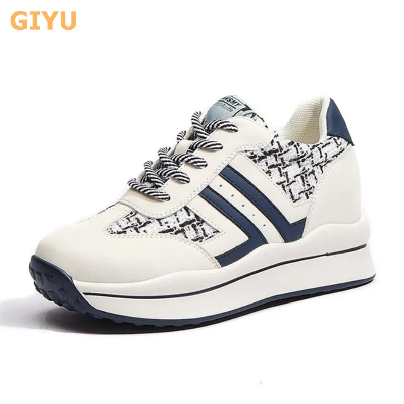GIYU 2021 Spring New Women's Casual Shoes Chunky Platform Sports Shoes Inner Increased Flat Sneakers Girl Student Running Shoes
GIYU 2021 Spring New Women's Casual Shoes Chunky Platform Sports Shoes Inner Increased Flat Sneakers Girl Student Running Shoes