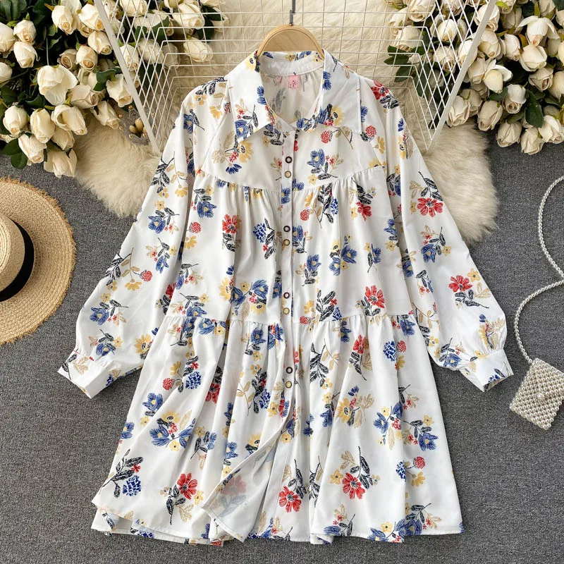 Long Sleeve Dress Short Casual Floral Shirt Dresses For Women 2021 Loose Elegant Blouses White Summer Spring Top Korean Clothing
Long Sleeve Dress Short Casual Floral Shirt Dresses For Women 2021 Loose Elegant Blouses White Summer Spring Top Korean Clothing