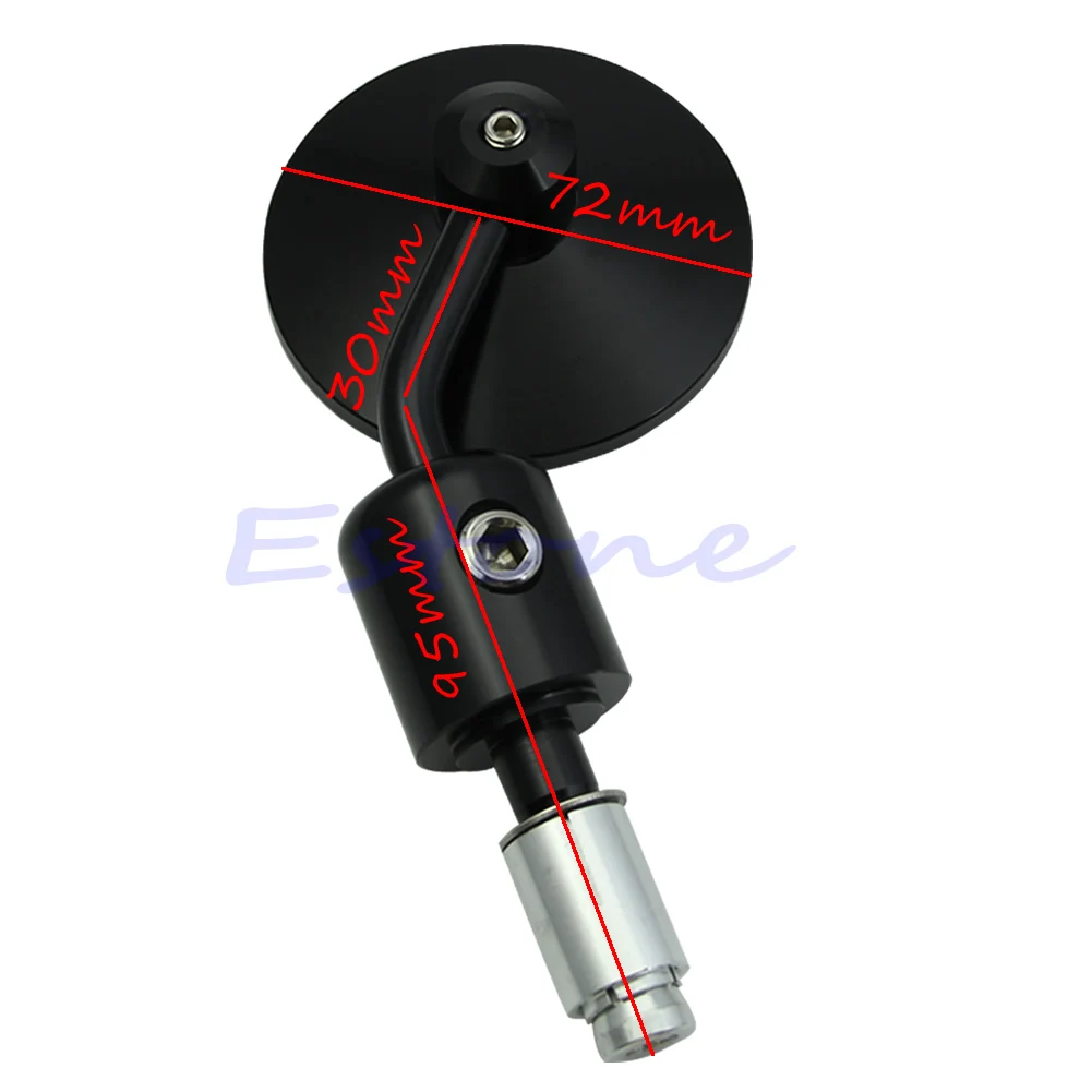 Black Aluminum Rearview 3" Handle Bar End 7/8" Side Mirrors Round Motorcycle CNC
Black Aluminum Rearview 3" Handle Bar End 7/8" Side Mirrors Round Motorcycle CNC