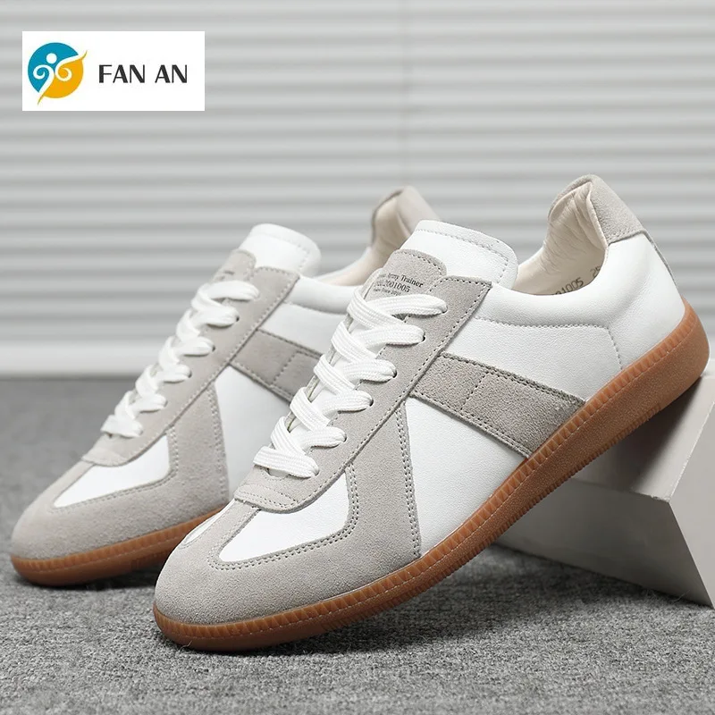 2021 New Casual Shoes Men's Shoes Spring Boys White Shoes German Training Shoes Retro Leather German Training Shoes Men
2021 New Casual Shoes Men's Shoes Spring Boys White Shoes German Training Shoes Retro Leather German Training Shoes Men