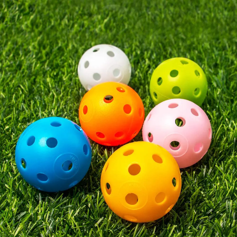 12PCS Plastic Golf Balls Air Flow Hollow Practice Golf Balls For Outdoor Swing Practicing Driving Range Random Color Training
12PCS Plastic Golf Balls Air Flow Hollow Practice Golf Balls For Outdoor Swing Practicing Driving Range Random Color Training