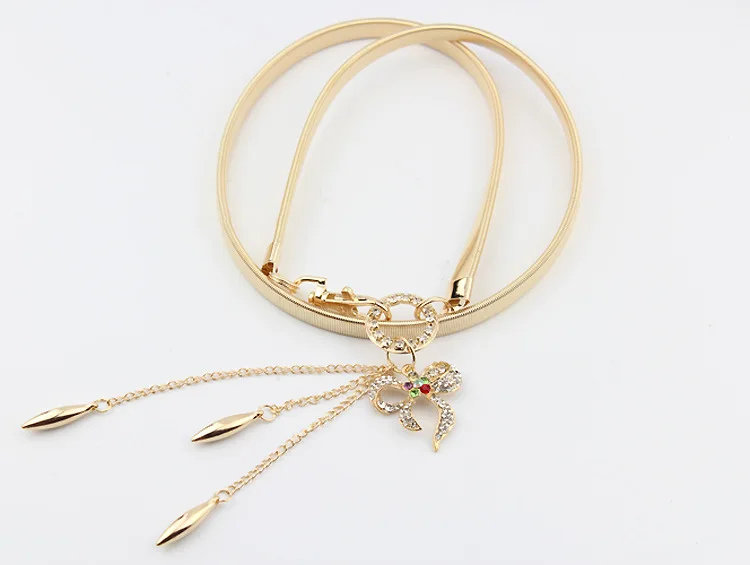 Women's Metal waist chain Diamond bow flower Evening dress waist accessories Prom costume decorations 022
Women's Metal waist chain Diamond bow flower Evening dress waist accessories Prom costume decorations 022