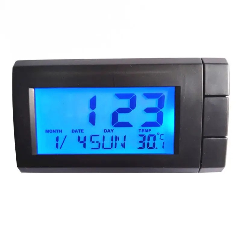 Автомобильный термометр с функцией подсветки цифровые часы температура в