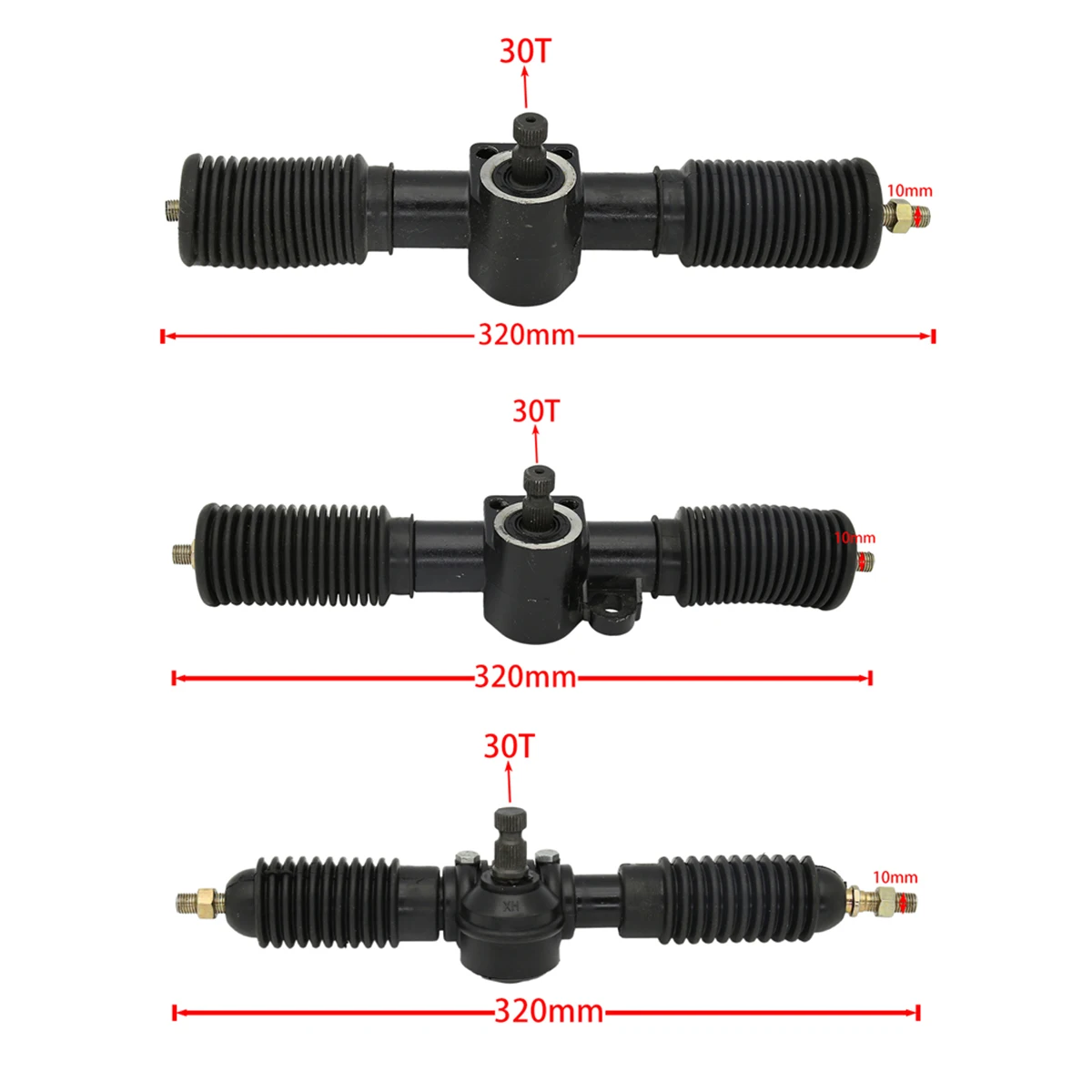 300mm 320mm Power Steering Gear Rack Pinion Assy Fit For DIY China Go Kart Buggy Karting ATV UTV Bike Parts
300mm 320mm Power Steering Gear Rack Pinion Assy Fit For DIY China Go Kart Buggy Karting ATV UTV Bike Parts
