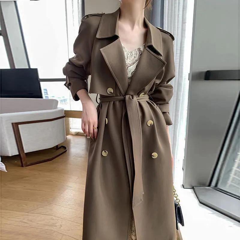 Elegant Fashion Loose Plus Size X-Long Women Trench Coat Breasted Belt Lady Cloak Windbreaker Spring Autumn Fall Outerwear Brown
Elegant Fashion Loose Plus Size X-Long Women Trench Coat Breasted Belt Lady Cloak Windbreaker Spring Autumn Fall Outerwear Brown