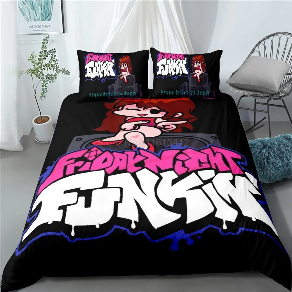 Friday Night Funkin Bedding Set Single Twin Full Queen King Size Game 3D Printed Bed Set Children Kid Bedroom Duvet Cover
Friday Night Funkin Bedding Set Single Twin Full Queen King Size Game 3D Printed Bed Set Children Kid Bedroom Duvet Cover