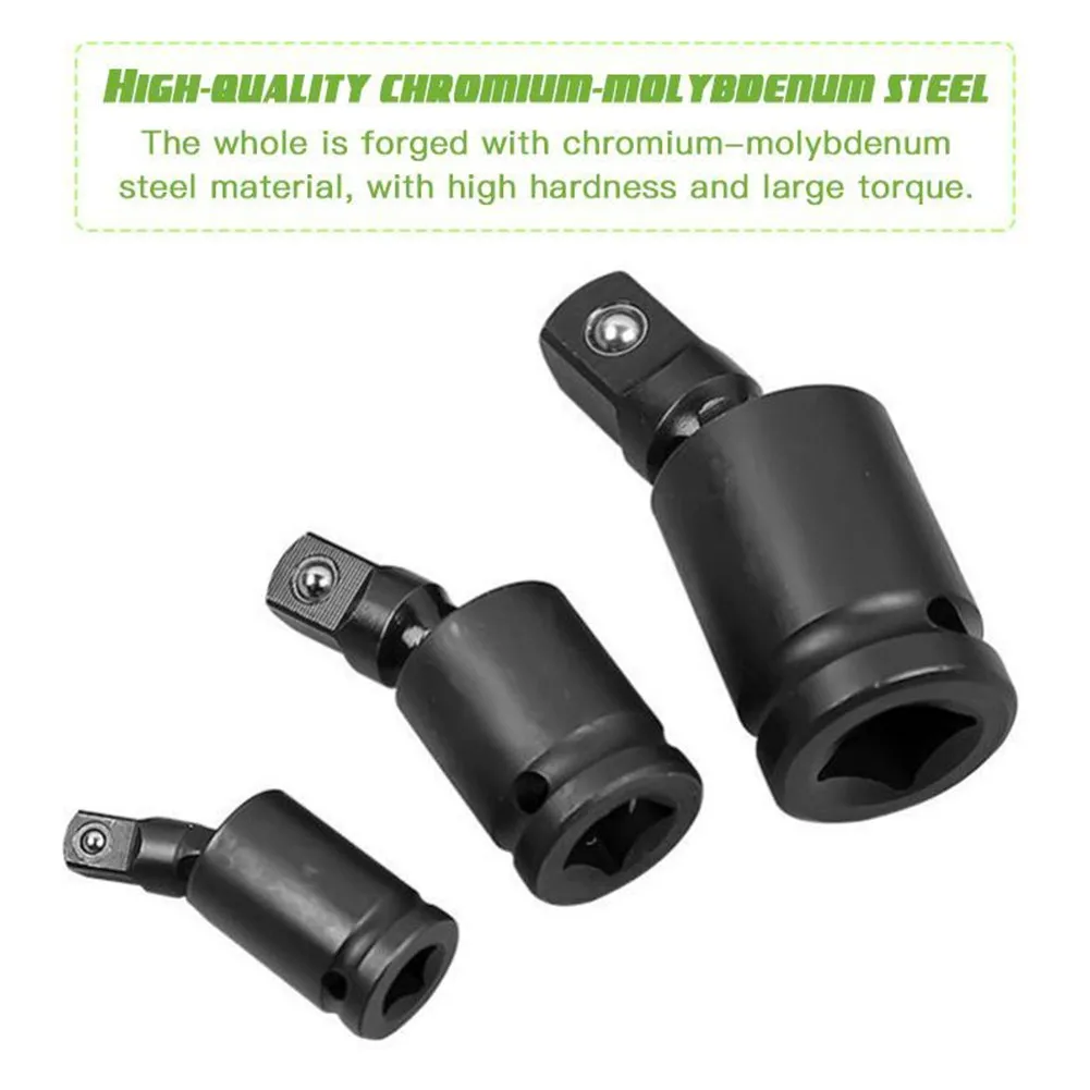 New Universal Adjustable Joint Socket 1/4" 3/8" 1/2" Pneumatic Universal Ratchet Angle Extension Bar Socket Adapte
New Universal Adjustable Joint Socket 1/4" 3/8" 1/2" Pneumatic Universal Ratchet Angle Extension Bar Socket Adapte