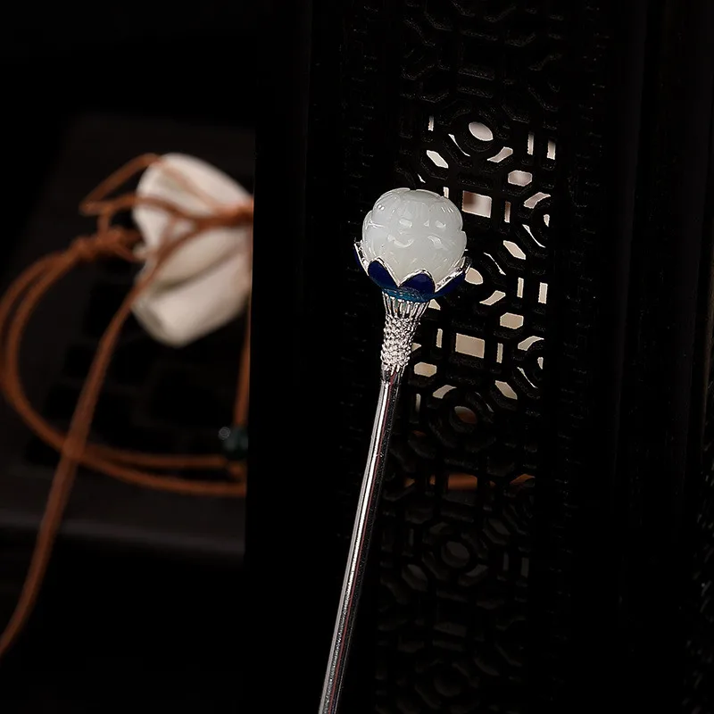 Bastiee 925 Sterling Silver Hair Sticks Lotus Flower Cloisonne Enamel Jewelry Chinese Jade Hair Accessory Ancient Fine Jewellery
Bastiee 925 Sterling Silver Hair Sticks Lotus Flower Cloisonne Enamel Jewelry Chinese Jade Hair Accessory Ancient Fine Jewellery