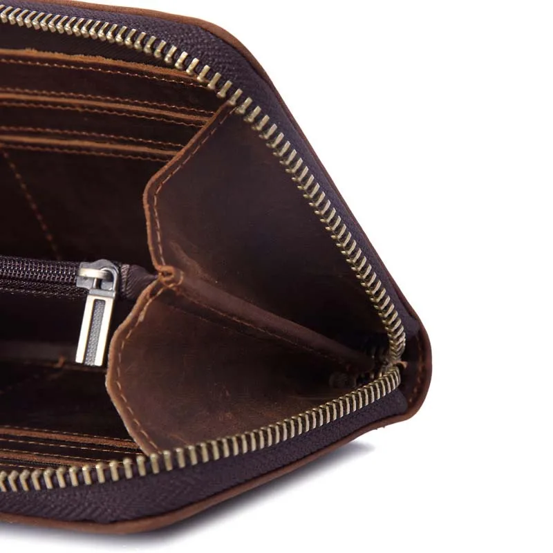 AETOO Retro personality leather wallet first layer Crazy Horse leather long men's zipper bag handmade cowhide clutch
AETOO Retro personality leather wallet first layer Crazy Horse leather long men's zipper bag handmade cowhide clutch