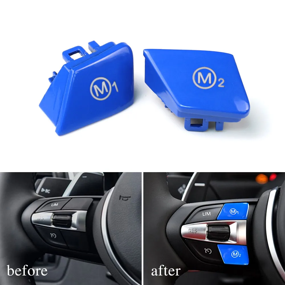 2pcs Car Interior Accessories FOR BMW F30 F82 F32 F10 Steering Wheel M Mode Buttons M1 & M2 In Blue
2pcs Car Interior Accessories FOR BMW F30 F82 F32 F10 Steering Wheel M Mode Buttons M1 & M2 In Blue