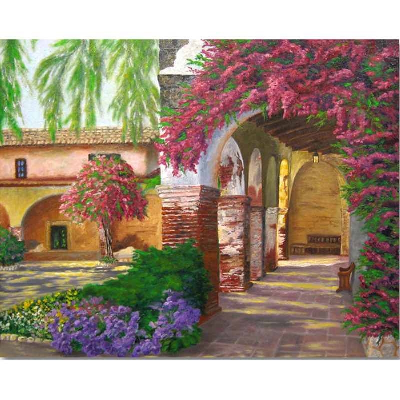 Painting By Number Romantic Garden Landscape Oil Picture Acrylic Paint Handmade Canvas DIY Craft For Adults Color Decoration Art
Painting By Number Romantic Garden Landscape Oil Picture Acrylic Paint Handmade Canvas DIY Craft For Adults Color Decoration Art
