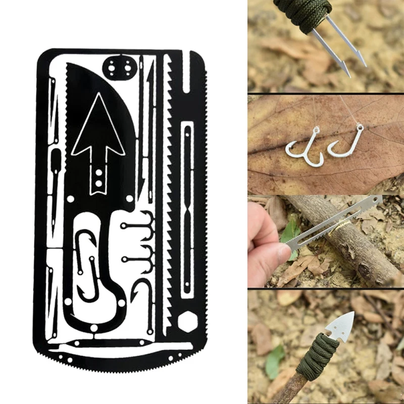 Multi-Function Fishing Gear Hook Card Outdoor Camping Equipment Survival Tools Hunting Emergency Survival EDC Kit
Multi-Function Fishing Gear Hook Card Outdoor Camping Equipment Survival Tools Hunting Emergency Survival EDC Kit