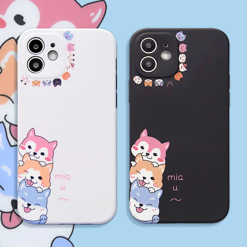 Three Cute Cartoon Shiba Inu Phone Cases For Iphone 11 Pro Max 12 Pro Mini XR XS 8 X 7 Plus SE Shockproof Soft Silicone TPU Case
Three Cute Cartoon Shiba Inu Phone Cases For Iphone 11 Pro Max 12 Pro Mini XR XS 8 X 7 Plus SE Shockproof Soft Silicone TPU Case