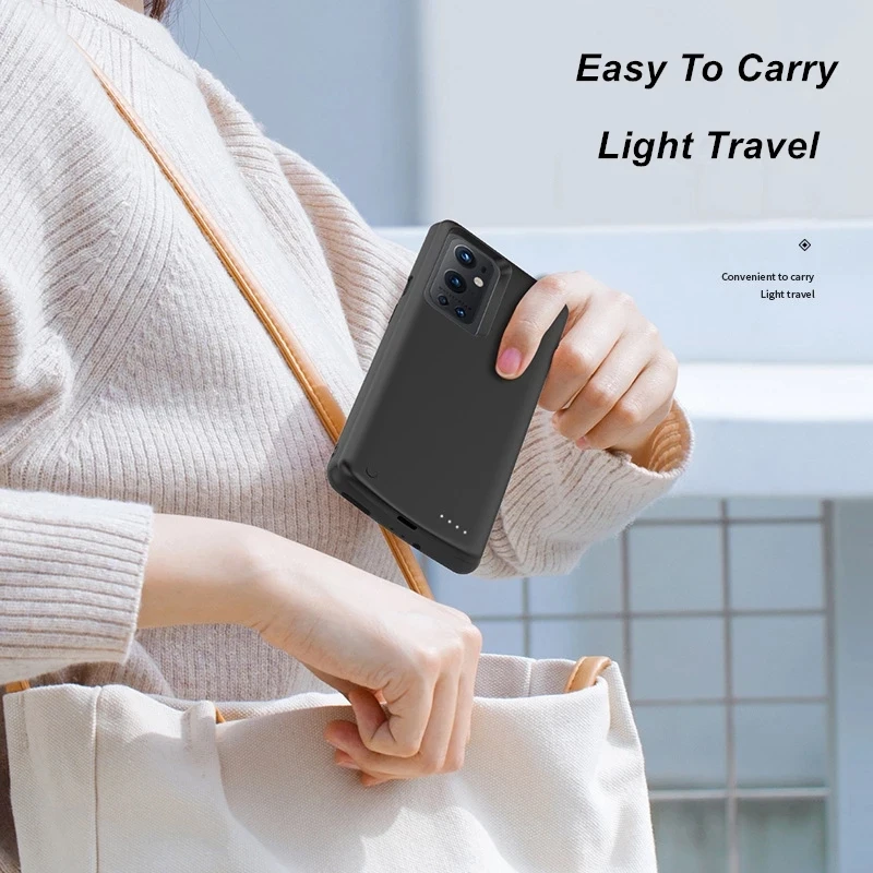 Power Bank Battery Case For OnePlus 9 9R 9Pro Shockproof 6800mAh Battery Charger Case Soft edge Simple Charging
Power Bank Battery Case For OnePlus 9 9R 9Pro Shockproof 6800mAh Battery Charger Case Soft edge Simple Charging
