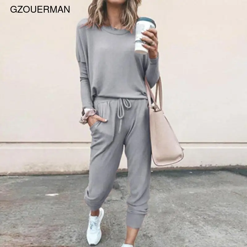 2021 New Fashion Spring Autumn Europe Women Girls T-shirt Wear Loose Pure Color Long Sleeve Tops + Pants Suit 2 Piece Set
2021 New Fashion Spring Autumn Europe Women Girls T-shirt Wear Loose Pure Color Long Sleeve Tops + Pants Suit 2 Piece Set