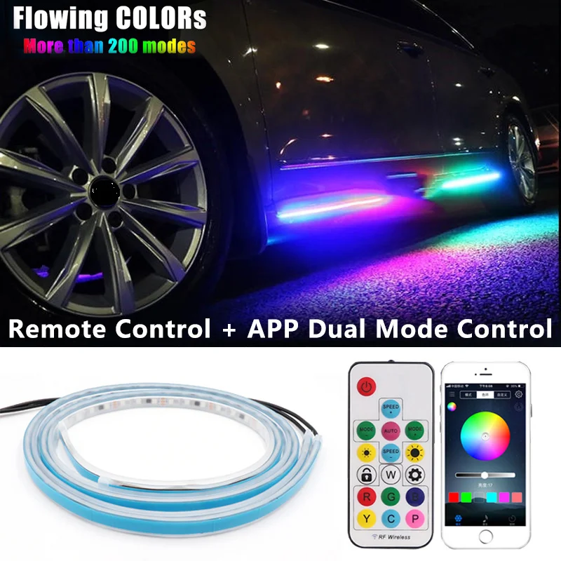 Светодиодная гибкая лента для автомобиля, цветная RGB неоновая полоска для освесветильник дверей, с дистанционным управлением через приложе...
Светодиодная гибкая лента для автомобиля, цветная RGB неоновая полоска для освесветильник дверей, с дистанционным управлением через приложе...