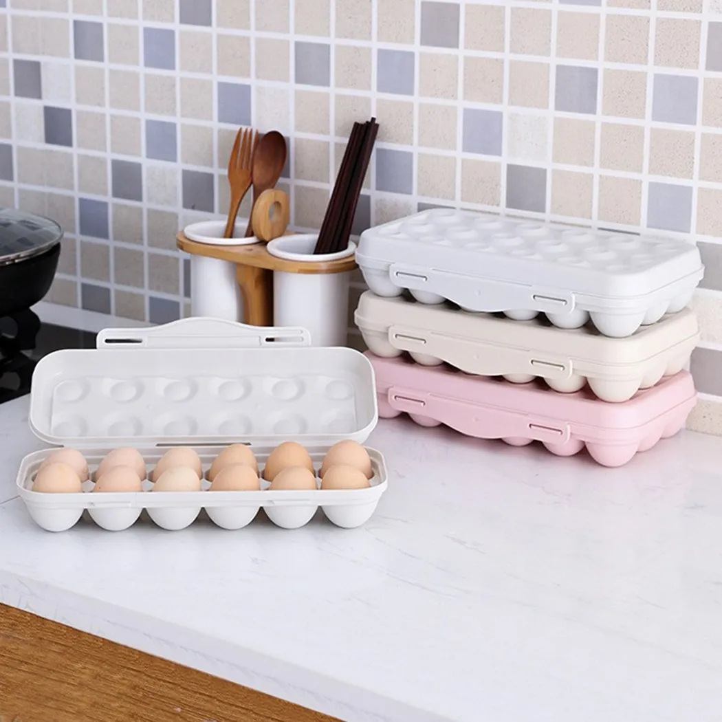 12Grids/18Grids Fresh-keeping Egg Storage Box Kitchen Buckle Type Stackable Egg Carton Refrigerator Egg Storage Box
12Grids/18Grids Fresh-keeping Egg Storage Box Kitchen Buckle Type Stackable Egg Carton Refrigerator Egg Storage Box