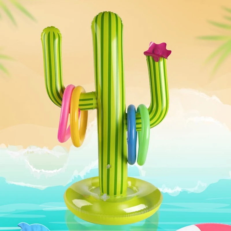 Outdoor Swimming Pool accessories Inflatable Cactus Ring Toss Game Set Floating Pool Toys Beach Party Supplies Party Bar Travel
Outdoor Swimming Pool accessories Inflatable Cactus Ring Toss Game Set Floating Pool Toys Beach Party Supplies Party Bar Travel