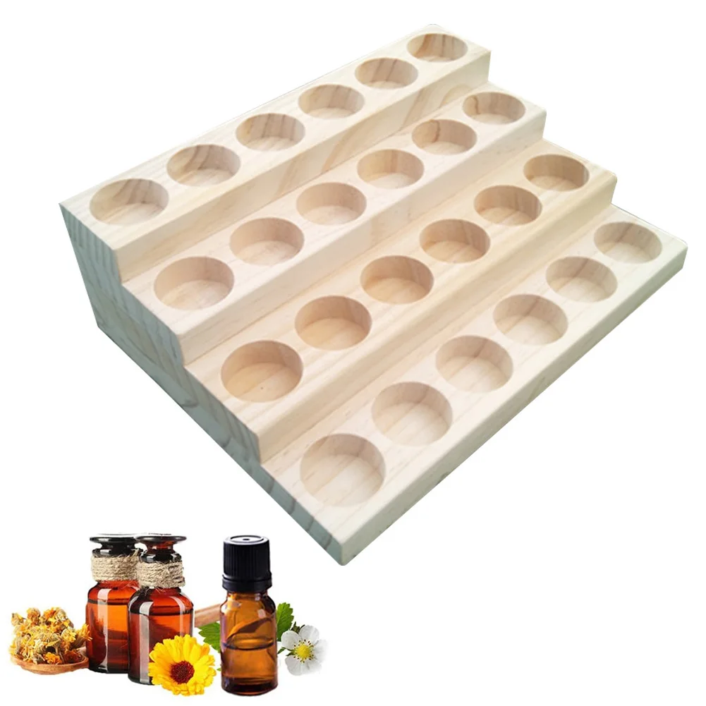 1 3 4 Layer Essential Oil Storage Box Stand Wooden Holder Rack 6 Grid Bottle Organizers Display Stand For Roller Ball Bottle 
1 3 4 Layer Essential Oil Storage Box Stand Wooden Holder Rack 6 Grid Bottle Organizers Display Stand For Roller Ball Bottle
