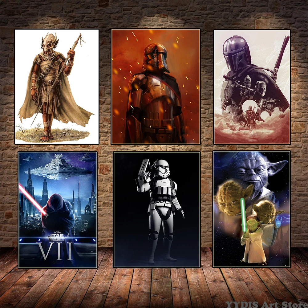 Star Wars Movie Poster Darth Vader Master Yoda Character Canvas Painting Print Wall Art Picture for Children's Room Home Decor
Star Wars Movie Poster Darth Vader Master Yoda Character Canvas Painting Print Wall Art Picture for Children's Room Home Decor