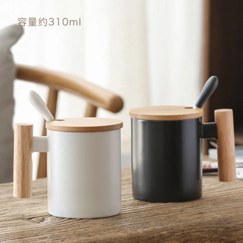 Simple Nordic style mug creative art water cup coffee cup wooden handle ceramic cup custom logo
Simple Nordic style mug creative art water cup coffee cup wooden handle ceramic cup custom logo