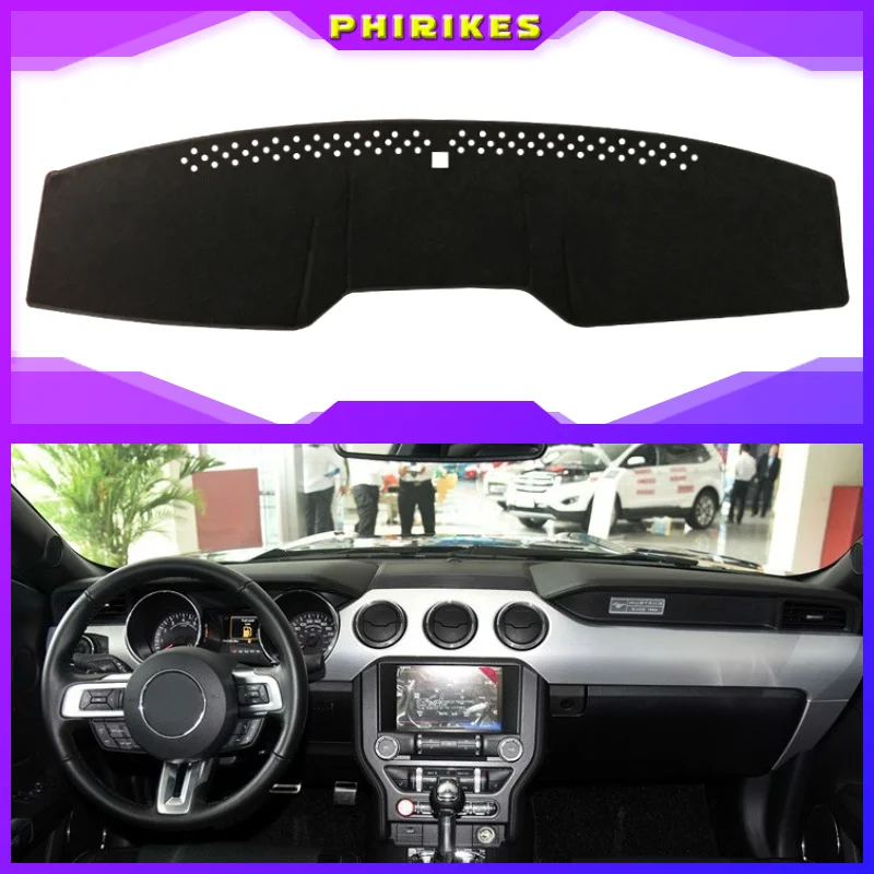 For Ford Mustang 2015 2016 2017 2018 Dashboard Mat Cover Dashmat Pad Sun Shade Instrument Protect Carpet Car Styling Accessories
For Ford Mustang 2015 2016 2017 2018 Dashboard Mat Cover Dashmat Pad Sun Shade Instrument Protect Carpet Car Styling Accessories